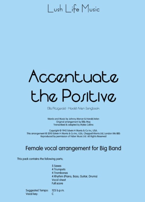 ACCENTUATE THE POSITIVE (Vocal)